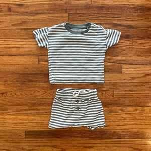 Carters Terrycloth Striped Set